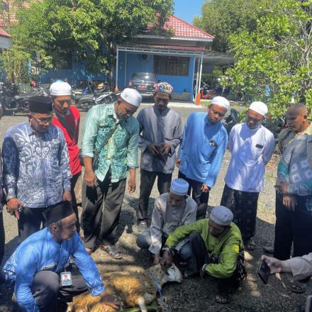 Perwakilan Tokoh Agama Gunung Ulin Ikuti Pelatihan Penyembelihan Hewan Qurban Sesuai Syariah Islam